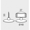 Porta Preços Suction M50