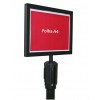 Porta Cartaz A4 Black SS Horizontal