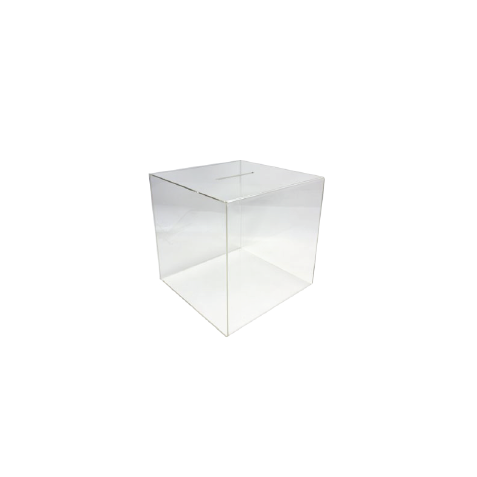 Urna com formato em cubo Urna com formato em cubo
