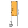 Bandera base L