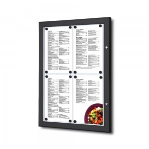 Expositor porta menu Exterior c/ ou s/ LED