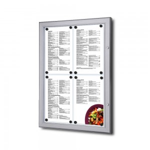 Expositor porta menu Exterior c/ ou s/ LED