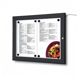 Expositor porta menu Exterior c/ ou s/ LED