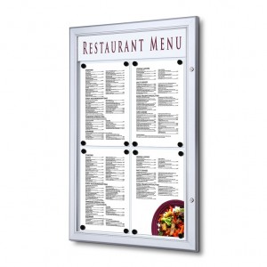 Vitrine para menus 1xA4