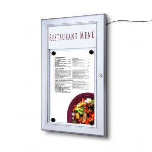 Vitrine para menus 1xA4