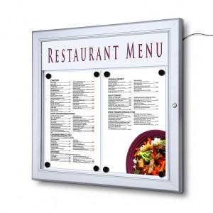 Vitrine para menus 1xA4