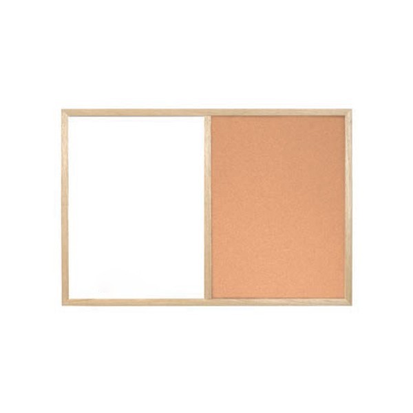 Quadro Cortiça + Branco Magnético PINHO NATURAL