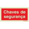 Sinal de chaves de segurança