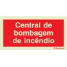 Sinal de central de bombagem de incêndio