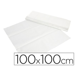 Toalhetes de papel branco em folhas 100x100 cm caixa de 400 unidades