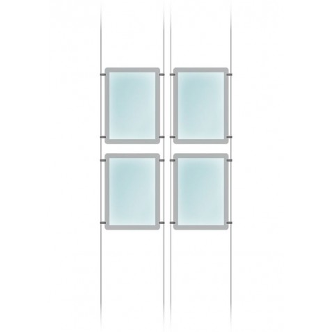 Opción B Pack B (1x 2x 4A3) Kit con 4 cajas de luz A3