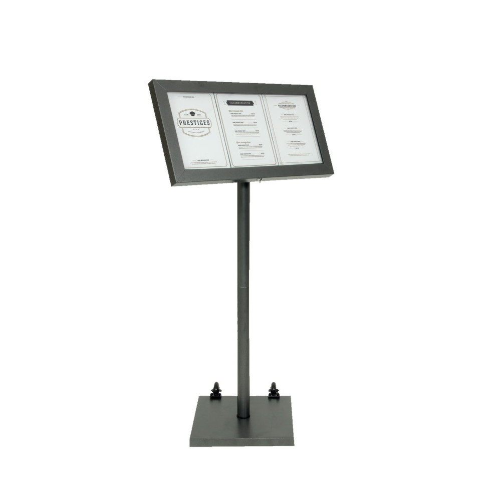 Expositor Menu de pé Coated Steel 3XA4