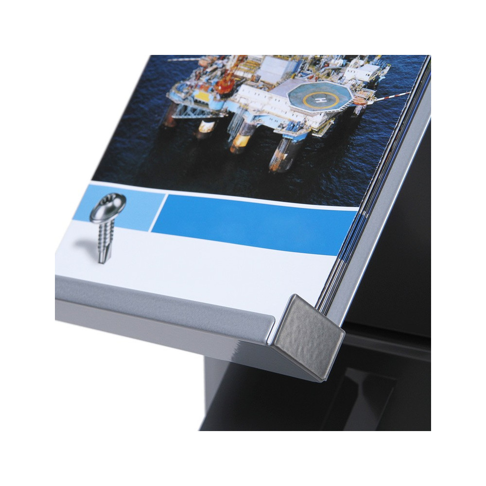 Suporte para brochuras de 4 prateleiras