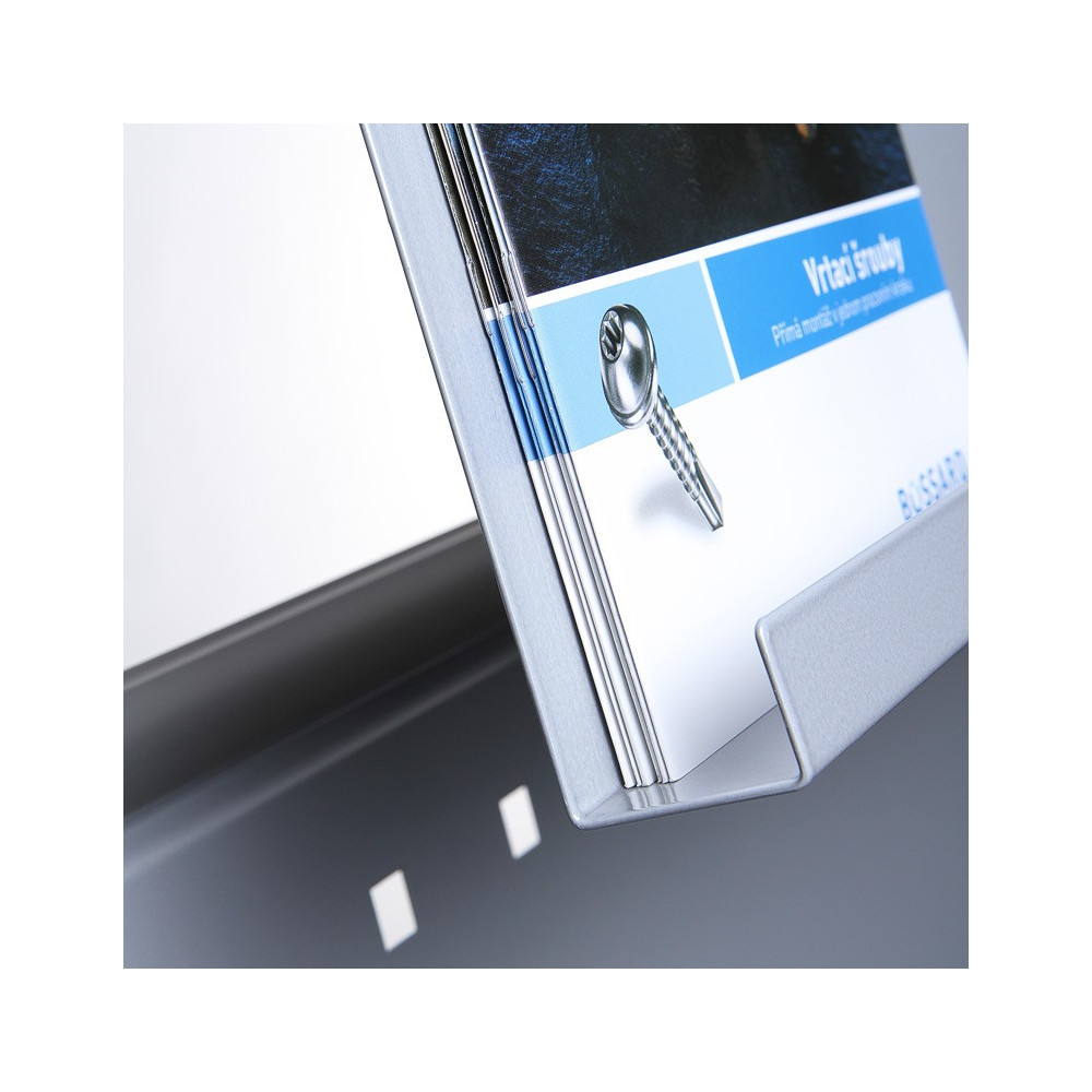 Expositor de catálogos con estantes múltiples