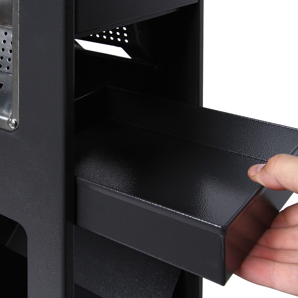 Cinzeiro exterior com papeleira