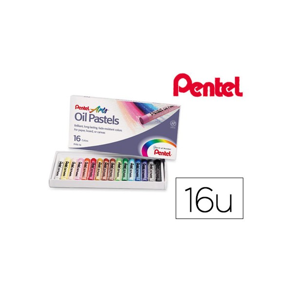 Pastel de oleo pentel arts 16 cores