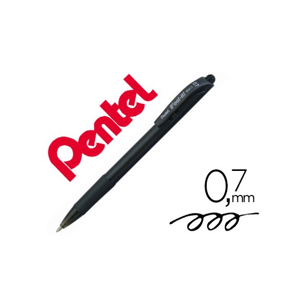 Esferografica pentel retratil bx417 cor preta