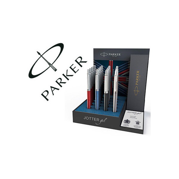 Esferografica parker jotter gel expositor 20 unidades cores sortidas