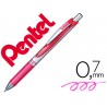 Roller pentel bl77 07 mm energel retratil rosa