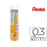 Lapiseira pentel orenz 03 mm amarelo em blister de 1 unidade