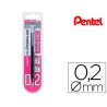 Lapiseira pentel orenz 02 mm preto em blister de 1 unidade