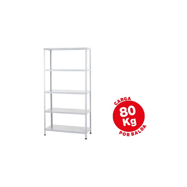 Estante ar storage metalica 180x90x40 cm 5 estantes 80 kg cor branco