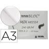 Bloc dibujo multitecnicas michel econobloc mix media din a3 encolado 100 hojas 240 gr 297x420 mm