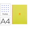 Caderno espiral liderpapel a4 micro antartik capa forrada 80f 90 gr pontilhado 1 banda 4 furos cor amarelo