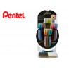 Roller pentel k110 dual metallic expositor com 8 duzias e 12 cores sortidas