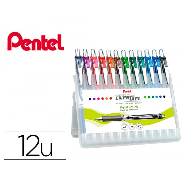 Estojo pentel bl77 com 12 unidades e 12 cores