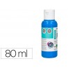 Pintura acrilica liderpapel frasco de 80 ml cian