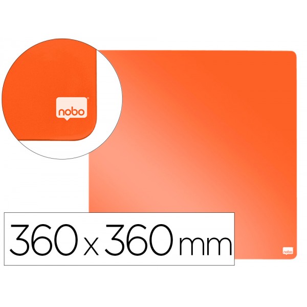 Quadro nobo magnetico para a casa cor laranja 360x360 mm