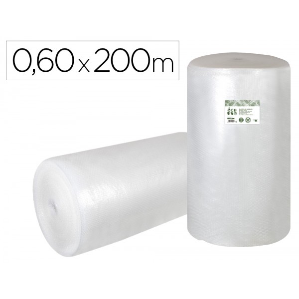 Plastico com bolhas liderpapel ecouse 060x200m 30 de plastico reciclado