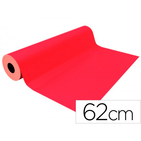 Papel fantasia basika metalizado vermelho bobine 62 cm