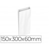 Envelope basika celulose branco com fole s 150x300x60 mm pack de 25 unidades