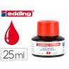 Tinta marcador edding mtk 25 com sistema capilar cor vermelho frasco de 25 ml