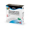 Disco de cierre plico velcro autoadhesivo 20 mm diametro color verde caja de 400 unidades