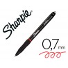 Boligrafo sharpie retractil tinta gel punta 07 mm color rojo