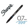 Boligrafo sharpie retractil tinta gel punta 07 mm color azul