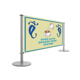 Banner coffee barrier