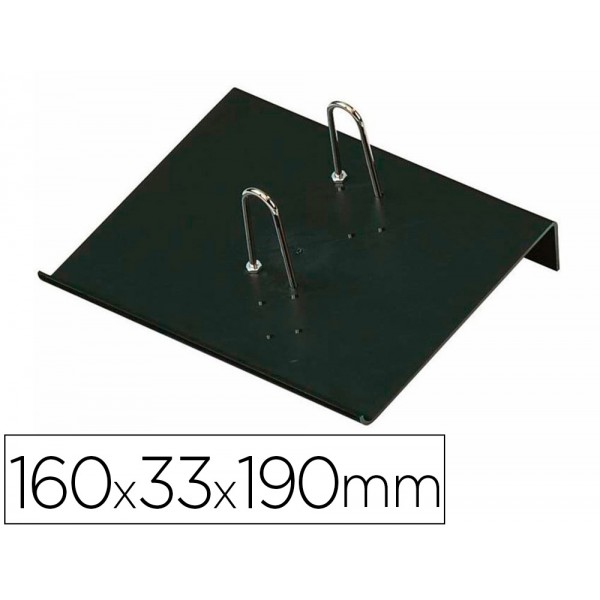 Porta calendario plastico faibo para bloco bufete 100 reciclavel cor preto 160x33x190 mm