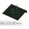 Porta calendario plastico faibo para bloco bufete 100 reciclavel cor preto 160x33x190 mm