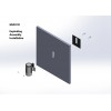 WALL FIX Poteau industriel en plastique avec sangle
