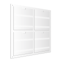 Vertical 4xA4 communication panels