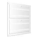 2xA4 Horizontal communication panels