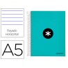 Caderno espiral liderpapel din a5 antartik capa forrada 120 f 100 gr pautado 5 mm 5 bandas cor menta