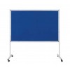 ULTIMATE PLUS HORIZONTAL 2400x1200mm cadre et panneau en feutre bleu