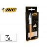 Set oferta bic 50 aniversario 2 quatro cores ouro mate 1 shine prata