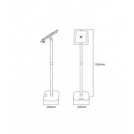 Support pour tablette avec pieds réglables