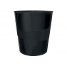 Cesto de papeis plastico leitz recycle cor preto 15 litros